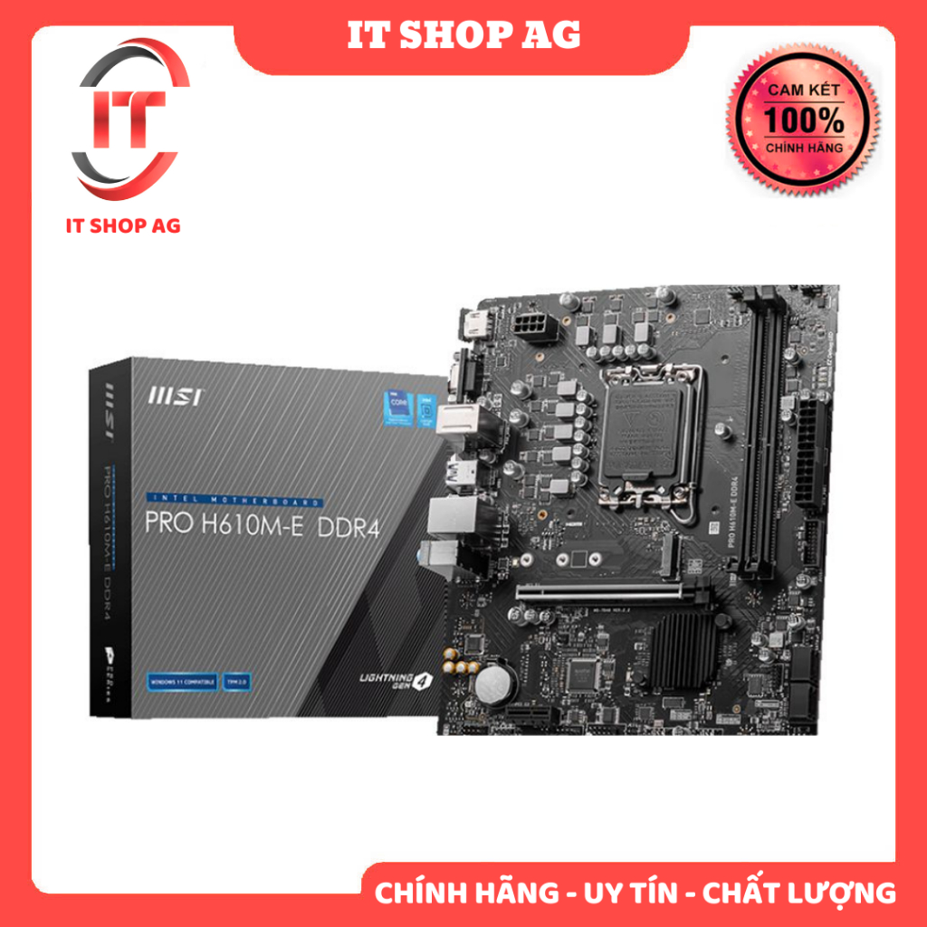 Mainboard MSI Pro H610M-E DDR4 Chính hãng phân phối