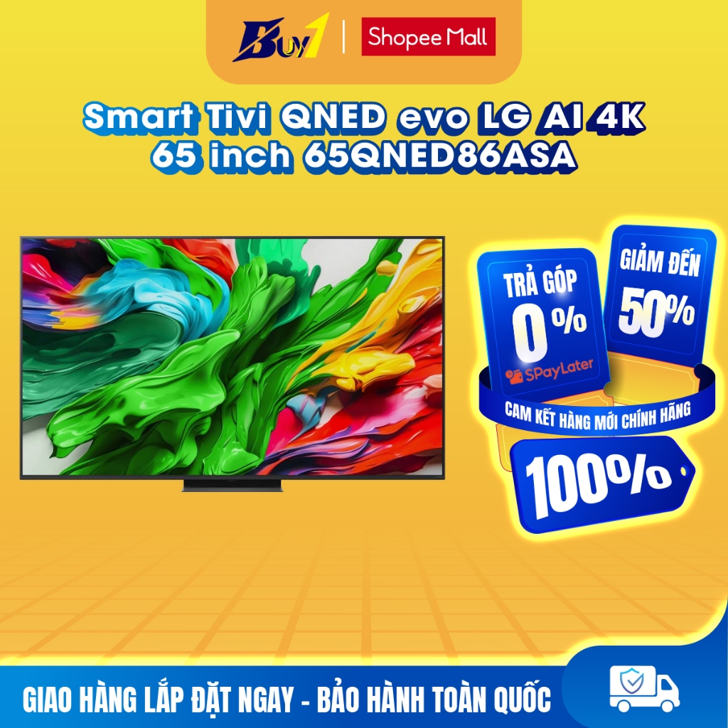 65QNED86ASA - Smart Tivi QNED evo LG AI 4K 65 inch 65QNED86ASA - Hàng chính hãng