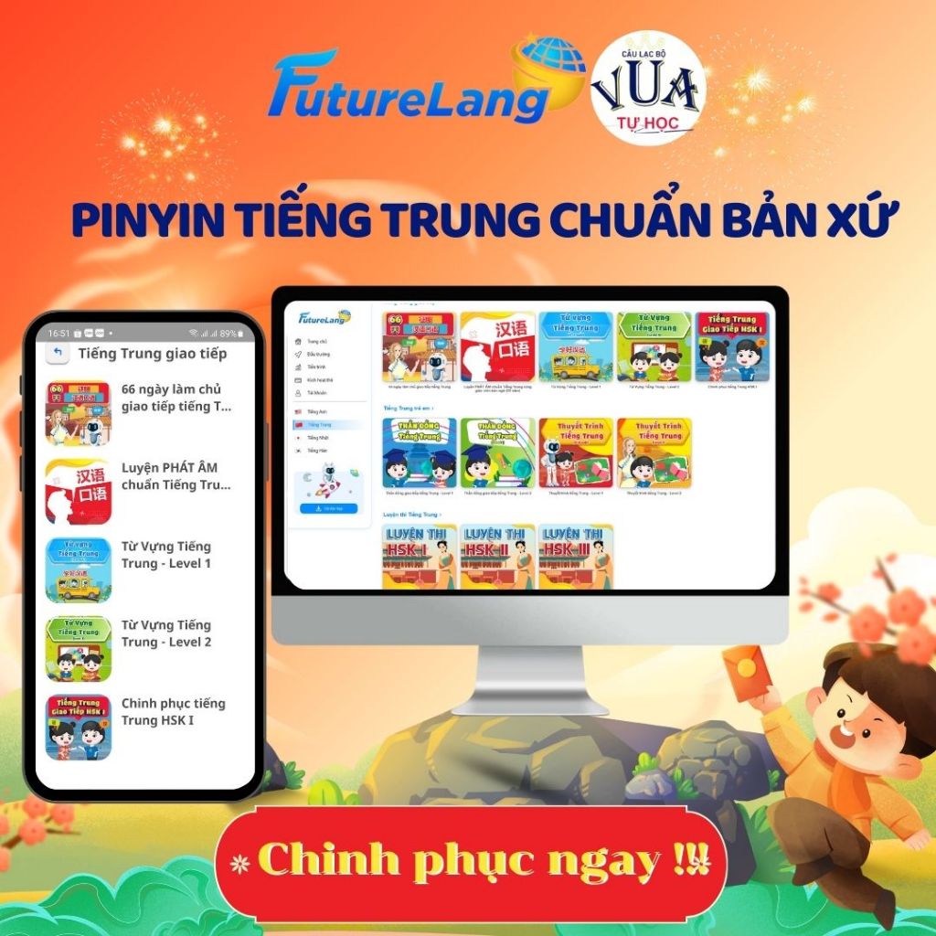 30 ngày chinh phục Pinyin Tiếng Trung cùng giáo viên bản xứ cùng Futurelang