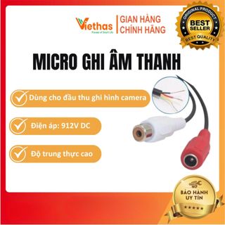 Micro Thu Âm Thanh Cho Đầu Thu Ghi Hình Camera