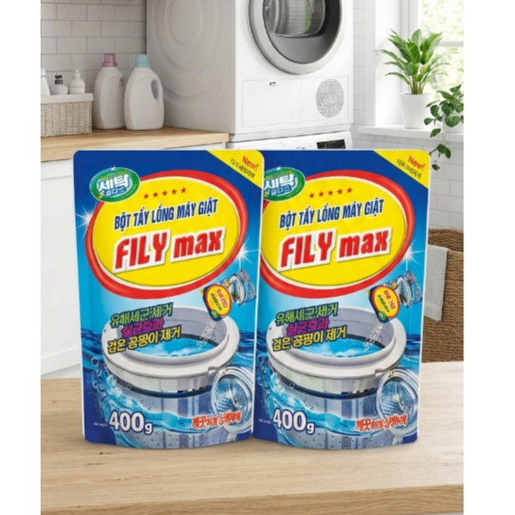 BỘT TẨY LỒNG MÁY GIẶT FILY MAX 400G