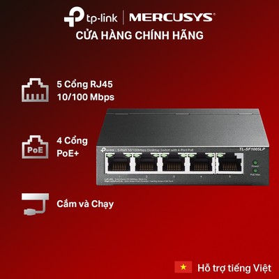 Bộ Chia Mạng TP-Link TL-SF1005P / TL-SF1005LP | Switch 5 Cổng 10/100Mbps Hỗ Trợ PoE