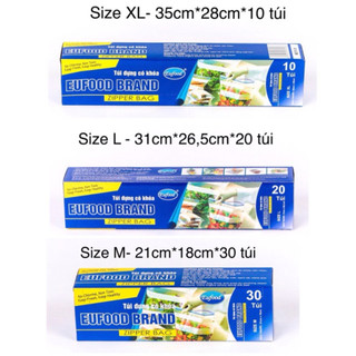 Túi đựng có khoá/ túi zip đựng thực phẩm eufood size m/ l/ xl
