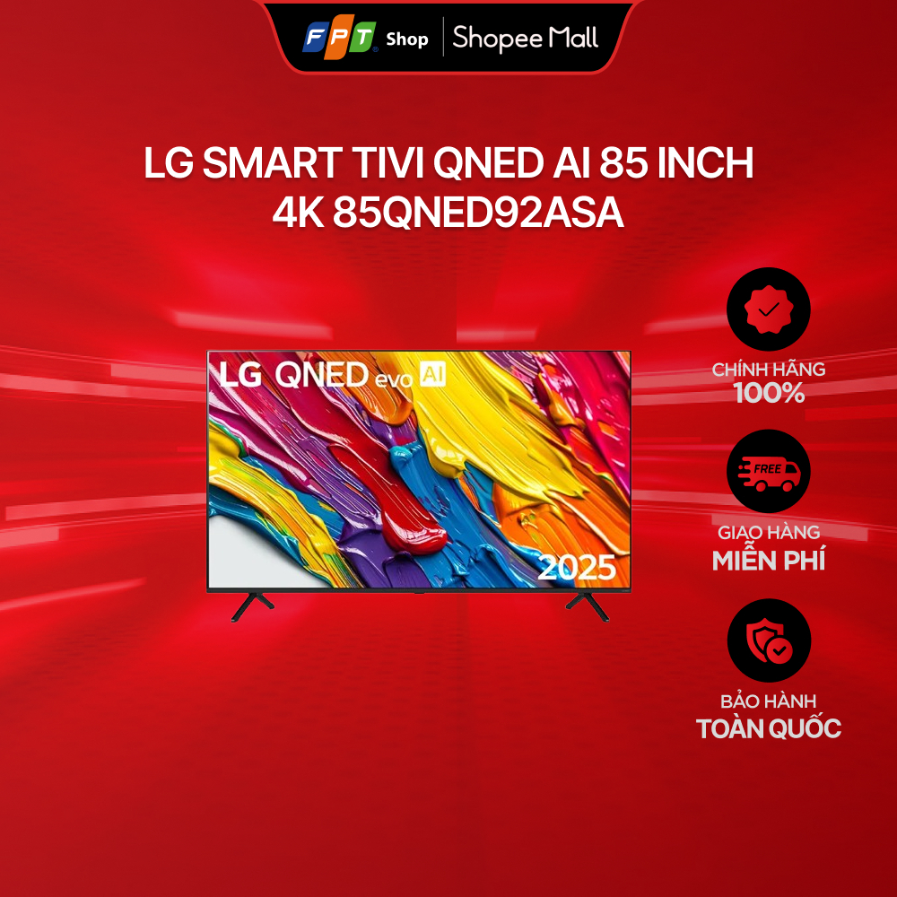 [Chỉ GH tận nơi] LG Smart Tivi QNED AI 85 inch 4K 85QNED92ASA
