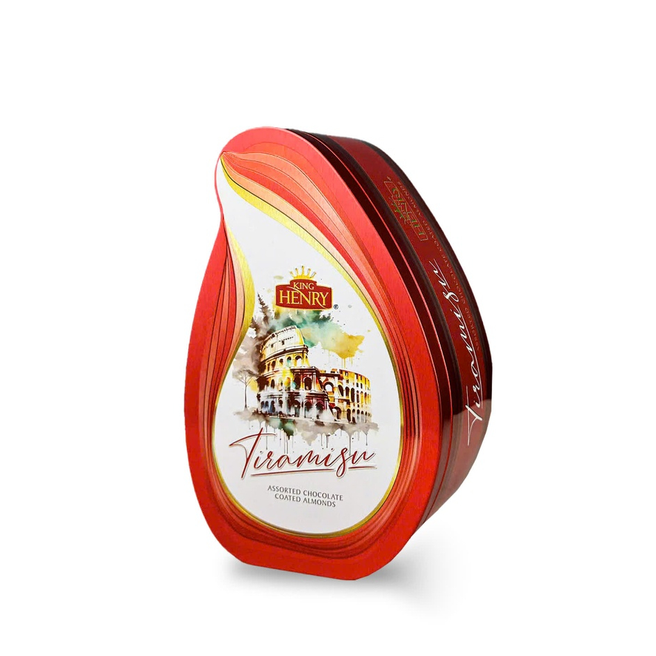 Socola King Henry Tiramisu Hộp Thiếc Giọt Nước 100g - DATE 4/2026