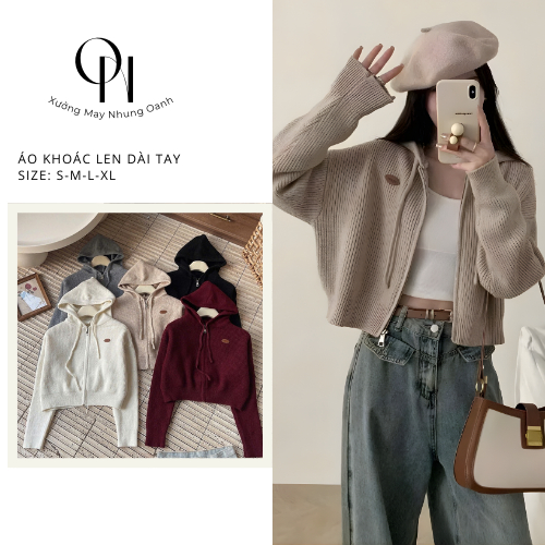 [MÃ ON017] - Áo Khoác Len Dài Tay - Thanh Lịch & Tối Giản