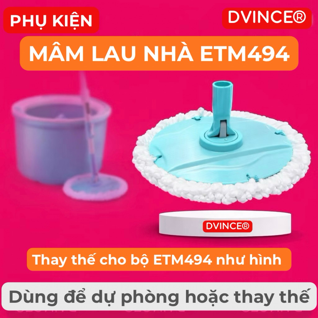 ⚡PHỤ KIỆN ETM494 - Mâm lau dự phòng thay thế ETM494 - Iock & Iock.