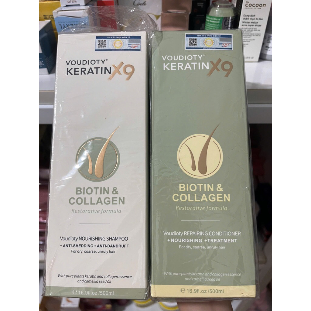 Dầu gội dầu xả keratin x9