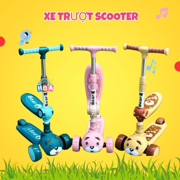 🛴[𝑴𝒊𝒆̂̃𝒏 𝑺𝒊́𝒑] scooter cho bé, Xe trượt Scooter cho bé, trẻ em cao cấp.
