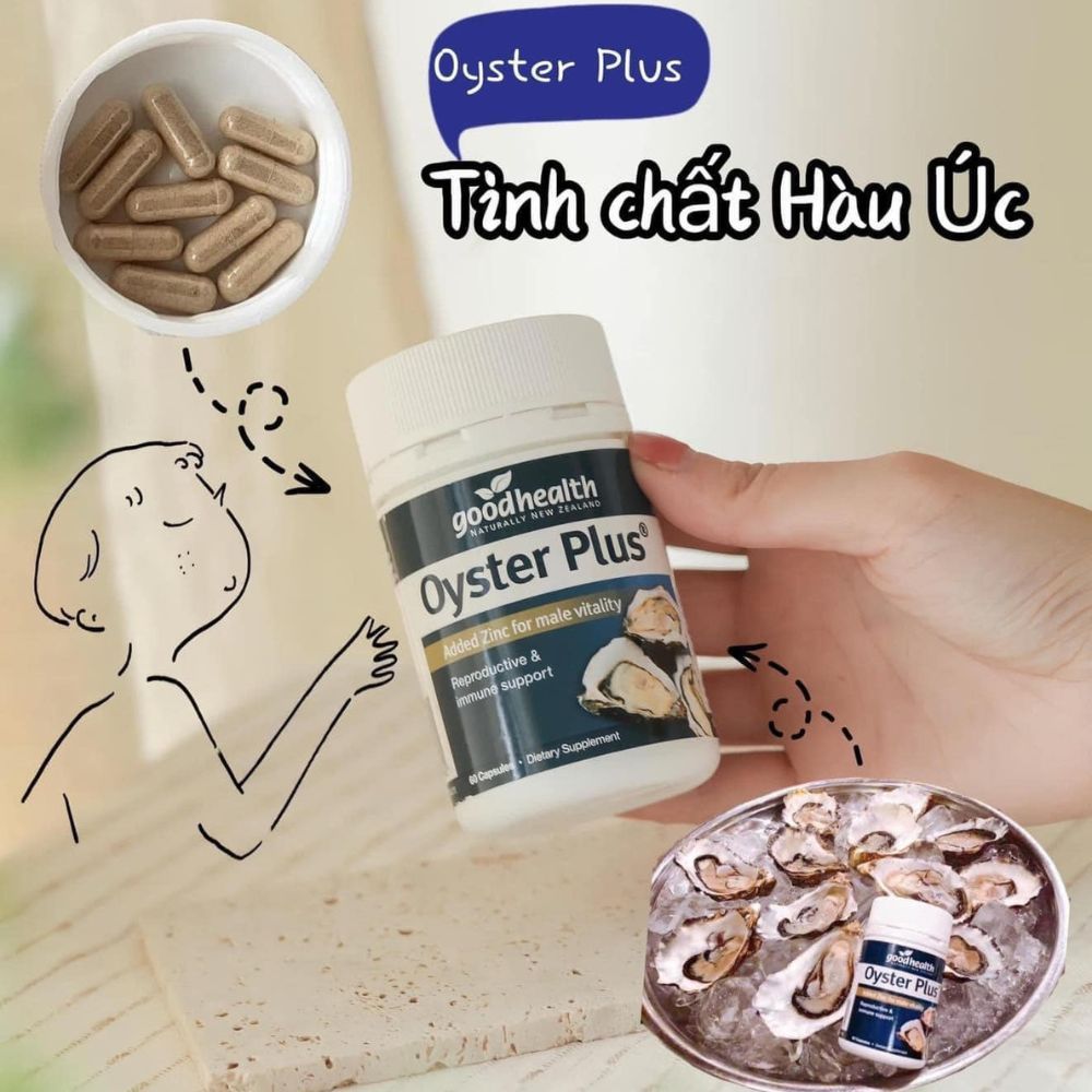 Tinh chất hàu Oyster Plus Goodhealth 60v hàu lùn