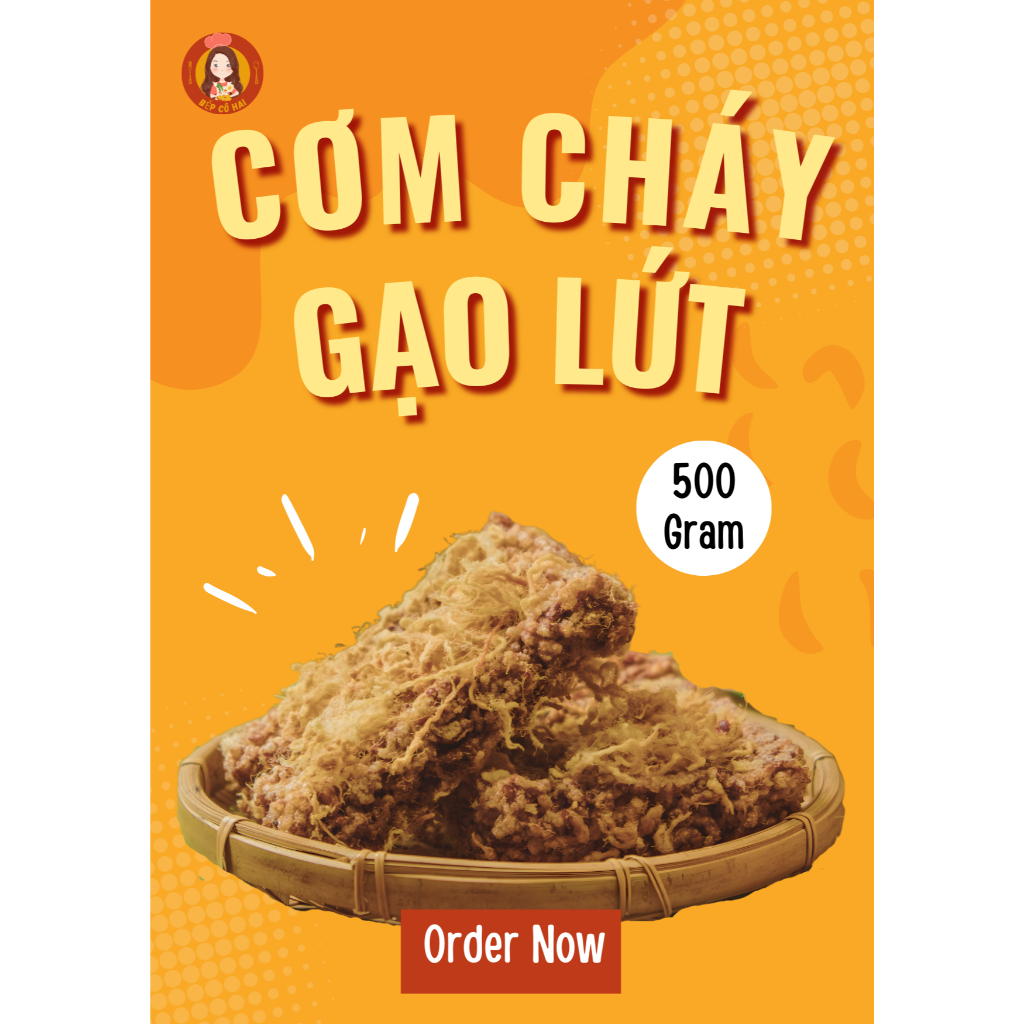 [250gr] - Ăn vặt cơm cháy gạo lứt - cơm cháy Bếp Cô Hai