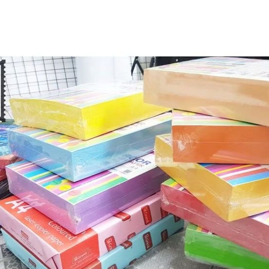50 tờ giấy màu A4 80 gsm, giấy gấp Origami, giấy in màu