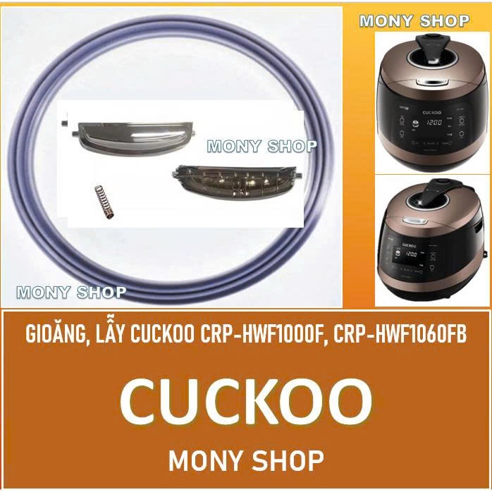 Gioăng + lẫy nồi cơm điện Cuckoo CRP-HWF1000F, CRP-HWF1060FB + lò xo lẫy