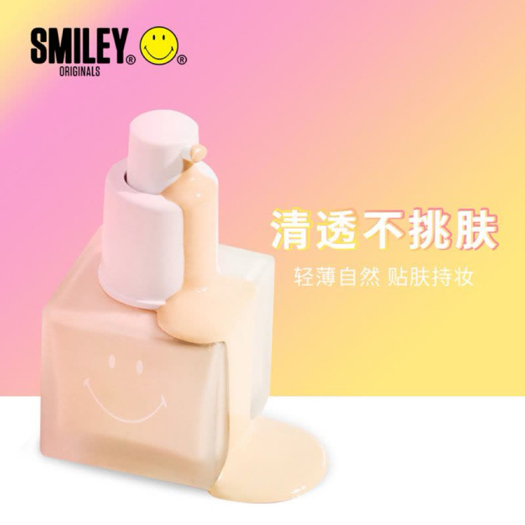 Kem nền Smiley Essence Foundation kem nền dạng lỏng chứa tinh chất dưỡng da