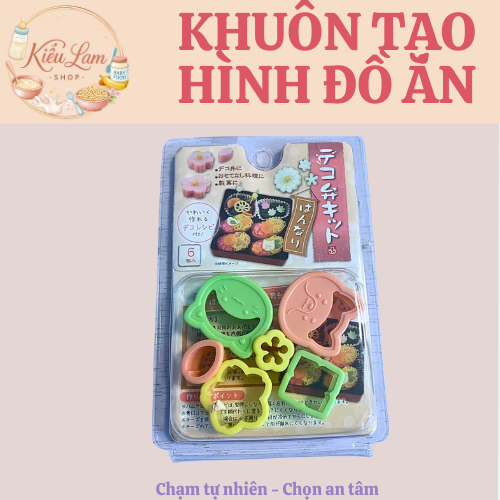 Set khuôn tạo hình đồ ăn