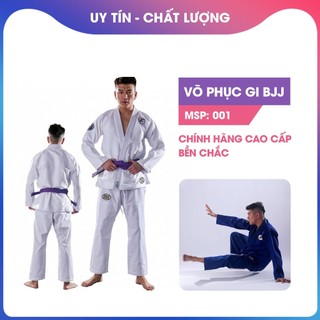 Bộ Võ Phục GI BJJ Cao Cấp 001, Vải Dày Bền Chắc, Thiết Kế Tối Giản, Phù Hợp Tập Luyện Và Thi Đấu