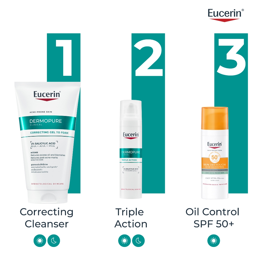 Gel rửa mặt cho da mụn Eucerin® DermoPure Clinical Correcting Gel To Foam 150ml | BigBuy360 - bigbuy360.vn