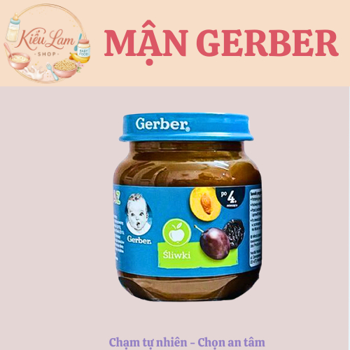 [HSD 2026] Mận đen nghiền Gerber cho bé từ 4 tháng