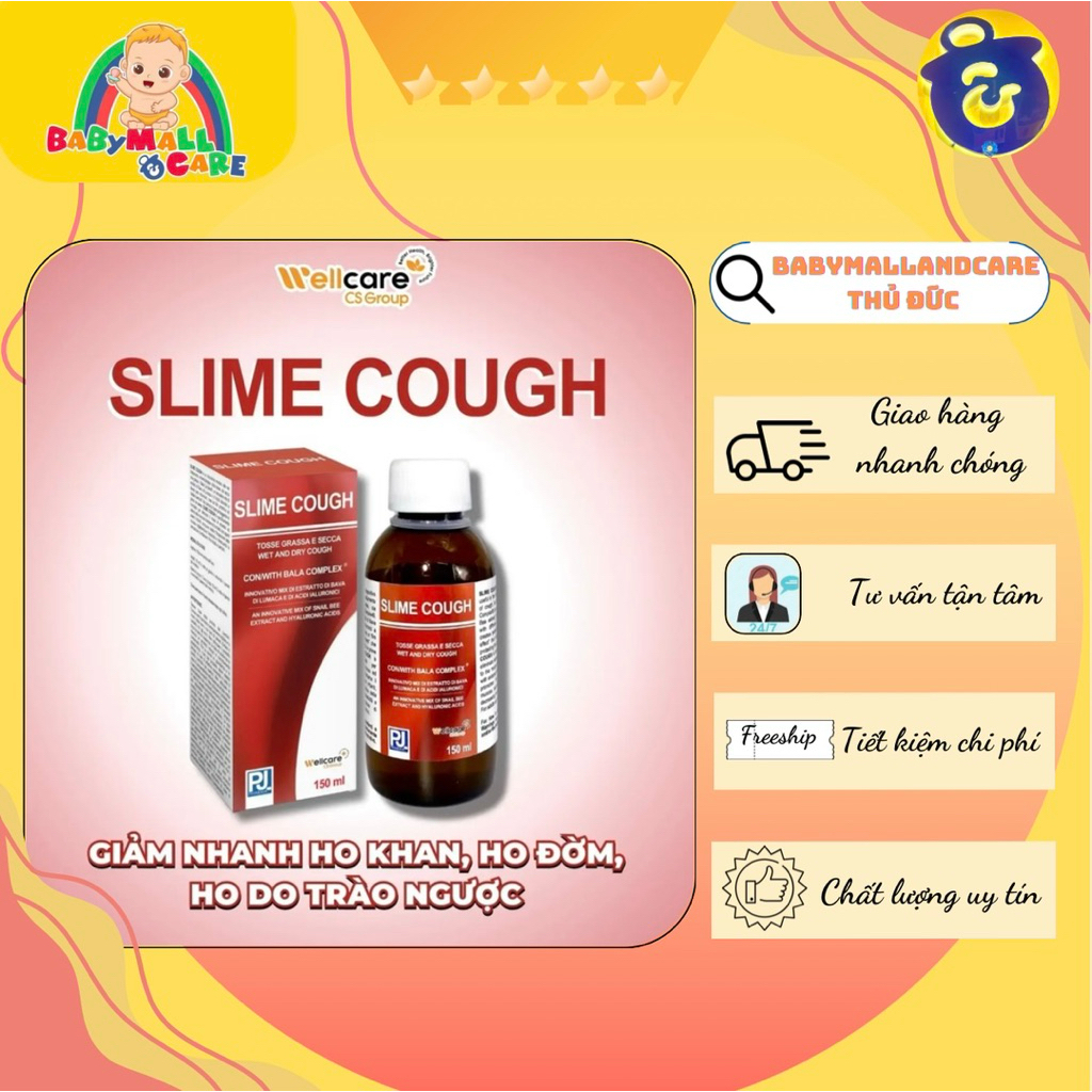 Dung dịch uống Slime Cough Bala Complex Wellcare 150ml