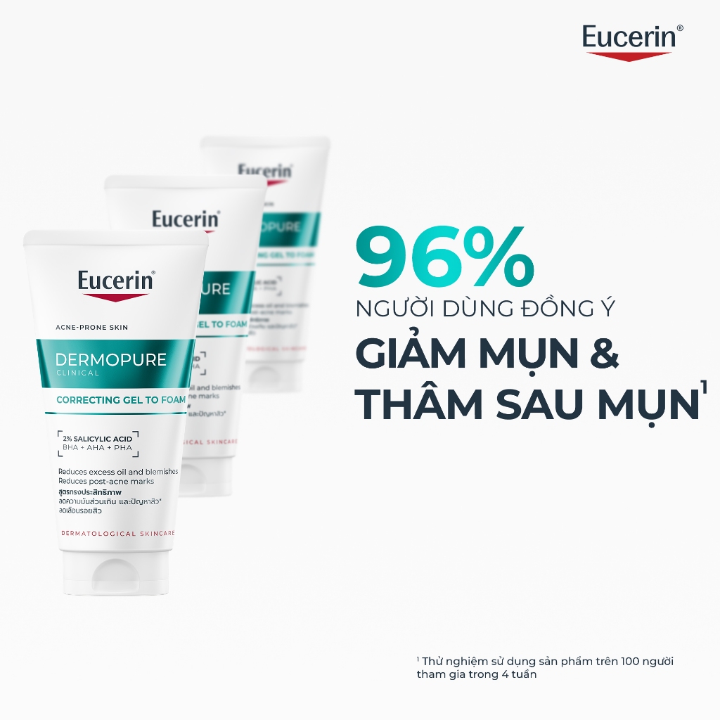 Gel rửa mặt cho da mụn Eucerin® DermoPure Clinical Correcting Gel To Foam 75ml | BigBuy360 - bigbuy360.vn
