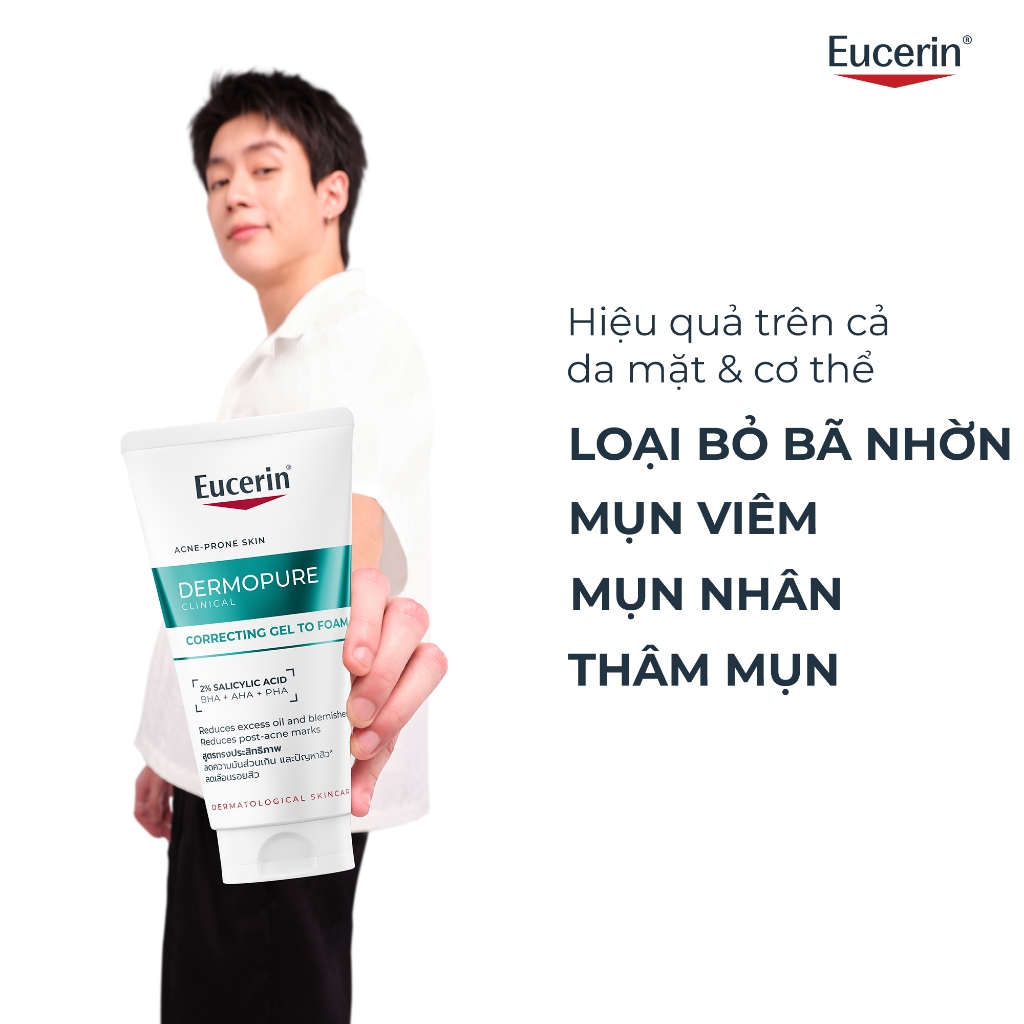 Gel rửa mặt cho da mụn Eucerin® DermoPure Clinical Correcting Gel To Foam 75ml | BigBuy360 - bigbuy360.vn