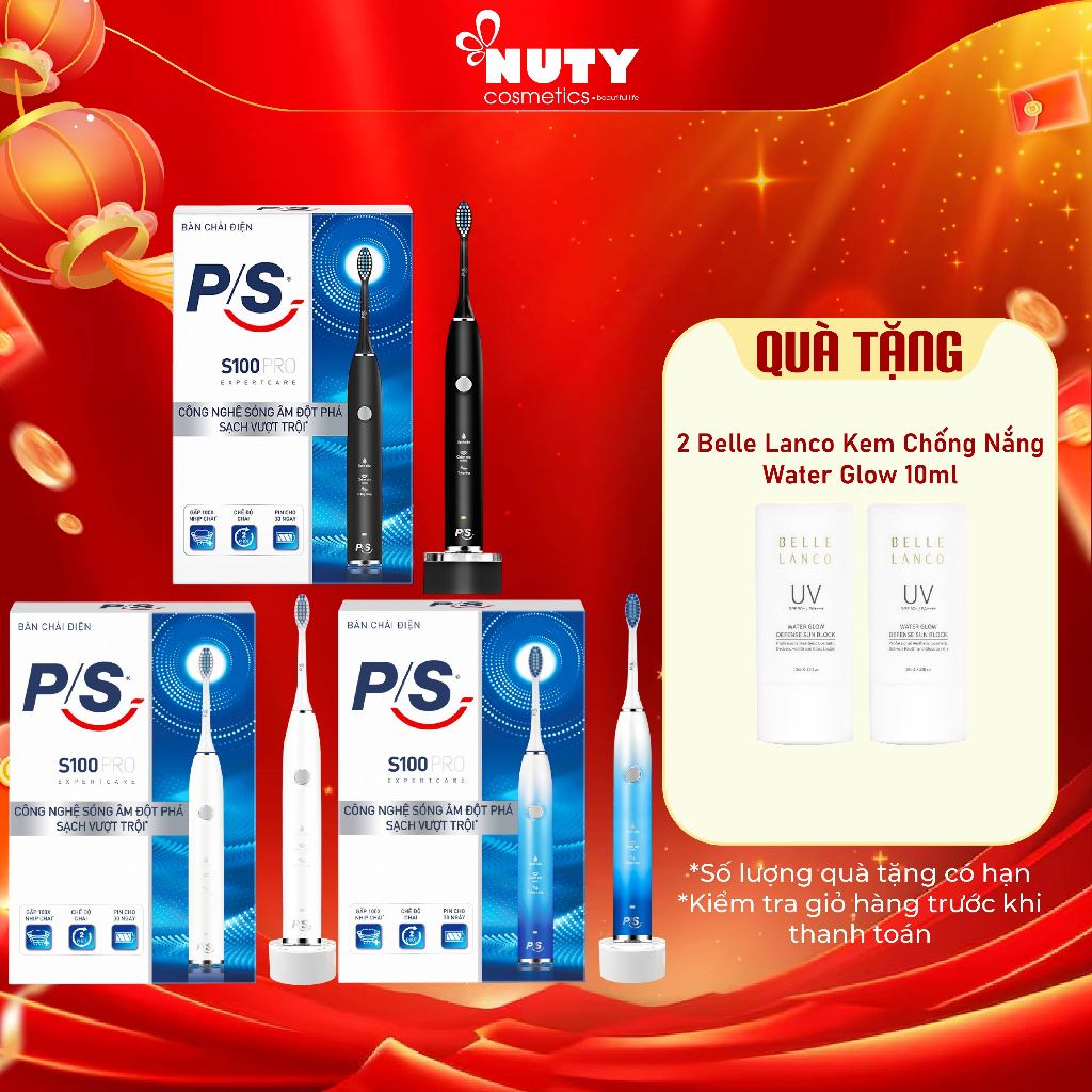 Bàn Chải Điện P/S Công Nghệ Sóng Âm S100 Pro Expertcare