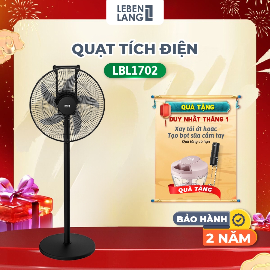 Quạt tích điện LEBENLANG LBL1702, chính hãng Đức, công suất 35W, bảo hành 2 năm - hàng chính hãng