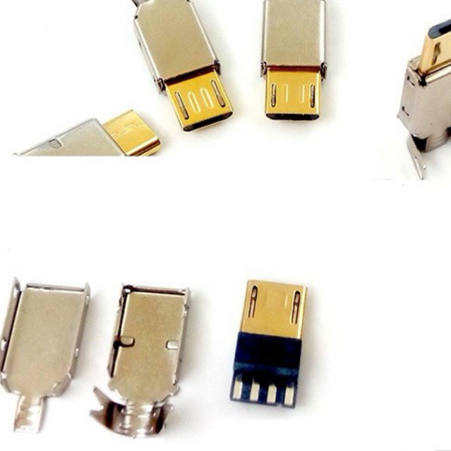 Jack USB Type C / Micro USB mạ vàng tặng kèm co nhiệt