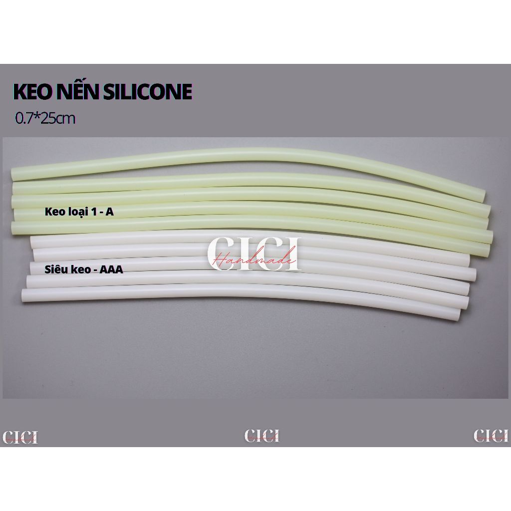 Set 2 chiếc Keo nến silicone siêu dính keo nến xịn giá rẻ keo nến handmade phụ kiện Cici Handmade ch