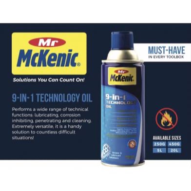 Dầu Bôi Trơn Đa Năng 9-in-1 Mckenic – Chống Rỉ, Giảm Kẹt, Bảo Dưỡng Máy Móc