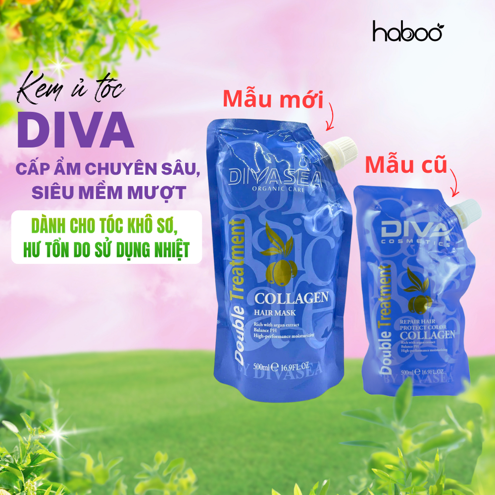 Hấp Ủ Tóc Divasea Collagen Protect Color Siêu Mềm Mượt – Giảm Rụng, Phục Hồi Hư Tổn, Giữ Màu Tóc Nhuộm 500ML