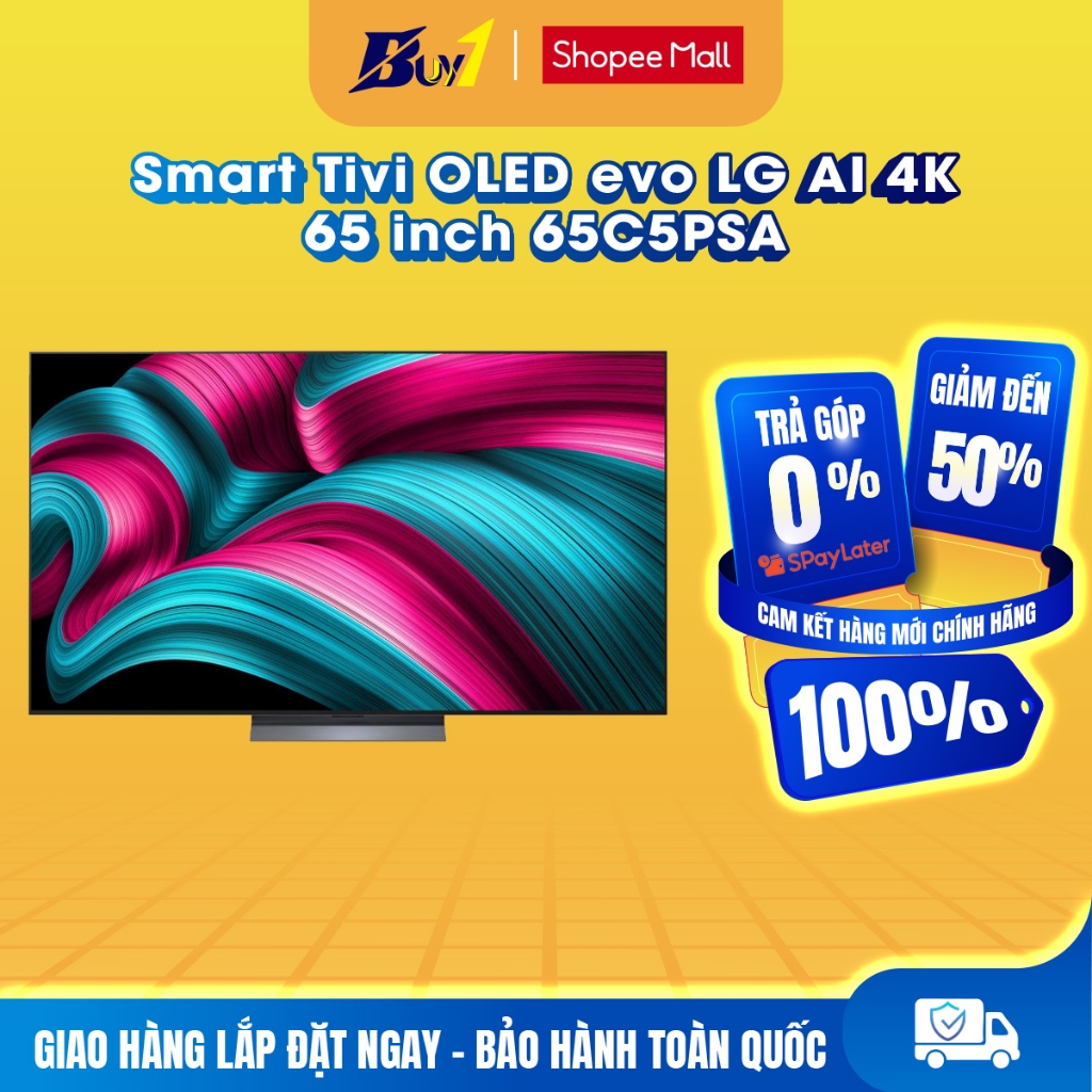 65C5PSA - Smart Tivi OLED evo LG AI 4K 65 inch OLED65C5PSA - Hàng chính hãng