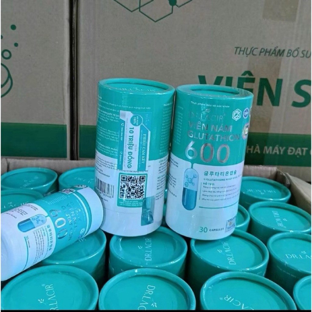 Viên glutathion 600 hộp 30 viên Dr.Lacir