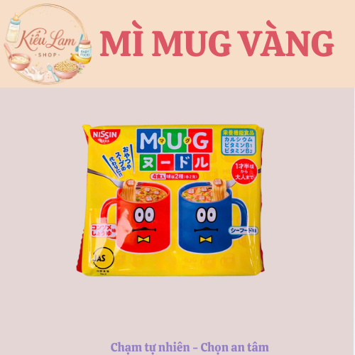 Mì Mug vàng cho bé (mẫu mới nhất)