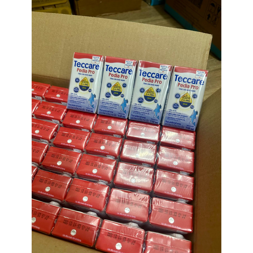 Thùng sữa pha sẵn Teccare Pedia Pro 110ml (48hộp)