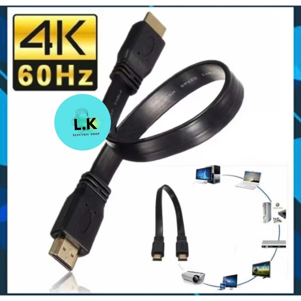 [30cm] Dây Cáp HDMI 2.0 loại Ngắn 30cm 4k 60hz 1080p Full HD Dành Cho Video Âm Thanh HDTV TV PS3 Máy