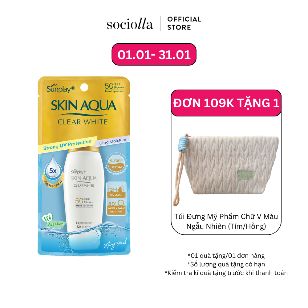 Sữa Chống Nắng Dưỡng Da Trắng Mịn Sunplay Skin Aqua Clear White