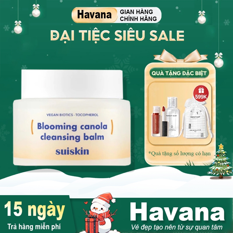 SÁP TẨY TRANG SUISKIN BLOOM CANOLA CLEANSING BALM SẠCH SÂU 90ml