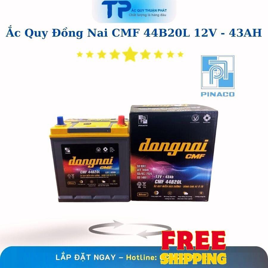 Ắc Quy Đồng Nai CMF 44B20L 12V-43AH chuyên dùng cho xe ô tô Honda/ Hyundai/ Kia Suzuki/ Mitsubishi/ 