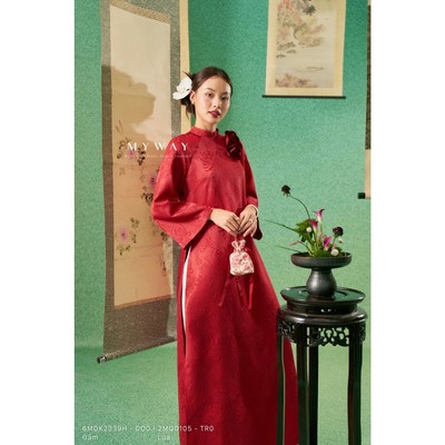 Set Áo Dài Truyền Thống Nữ MY WAY Đính Hoa Sang Trọng 6MDK2339H 2MQD105