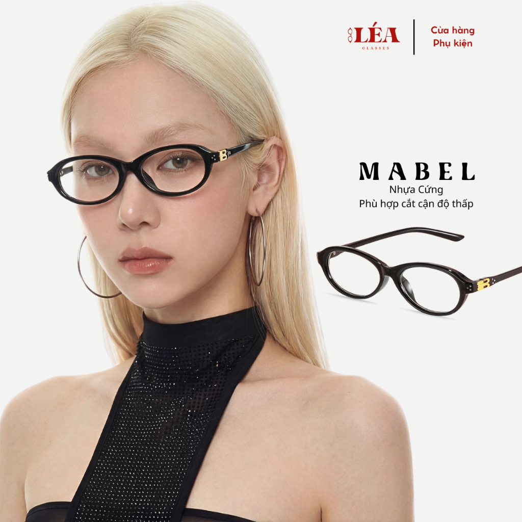 [LÉA GLASSES] Kính mắt Mèo chuyên lắp cận MABEL cao cấp Bayonetta Y2K phong cách Vintage HOT TREND
