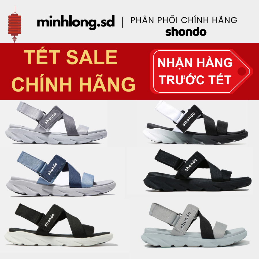 Giày Sandals SHONDO F6 Sport -  Ombre Xám/Xanh