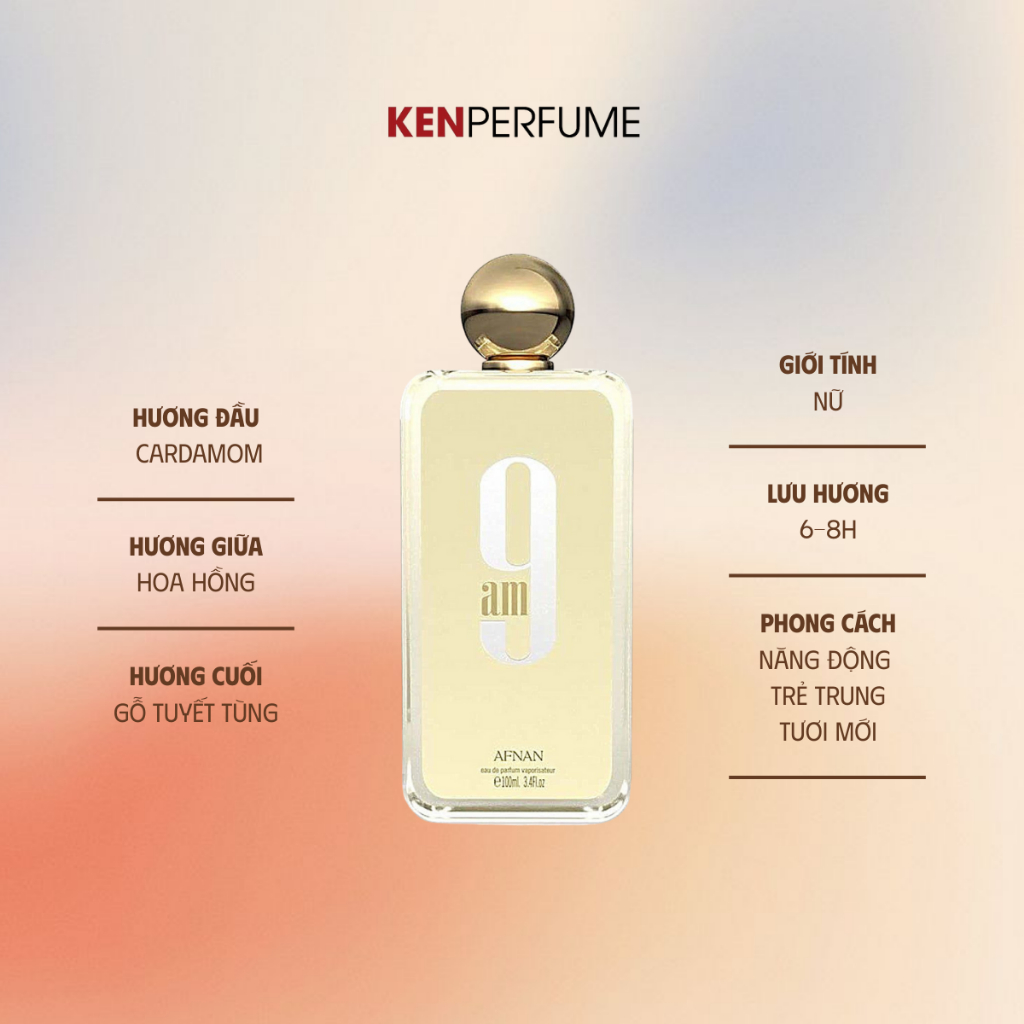 10ML Afnan 9AM | Nước Hoa Nữ | Ken Perfume