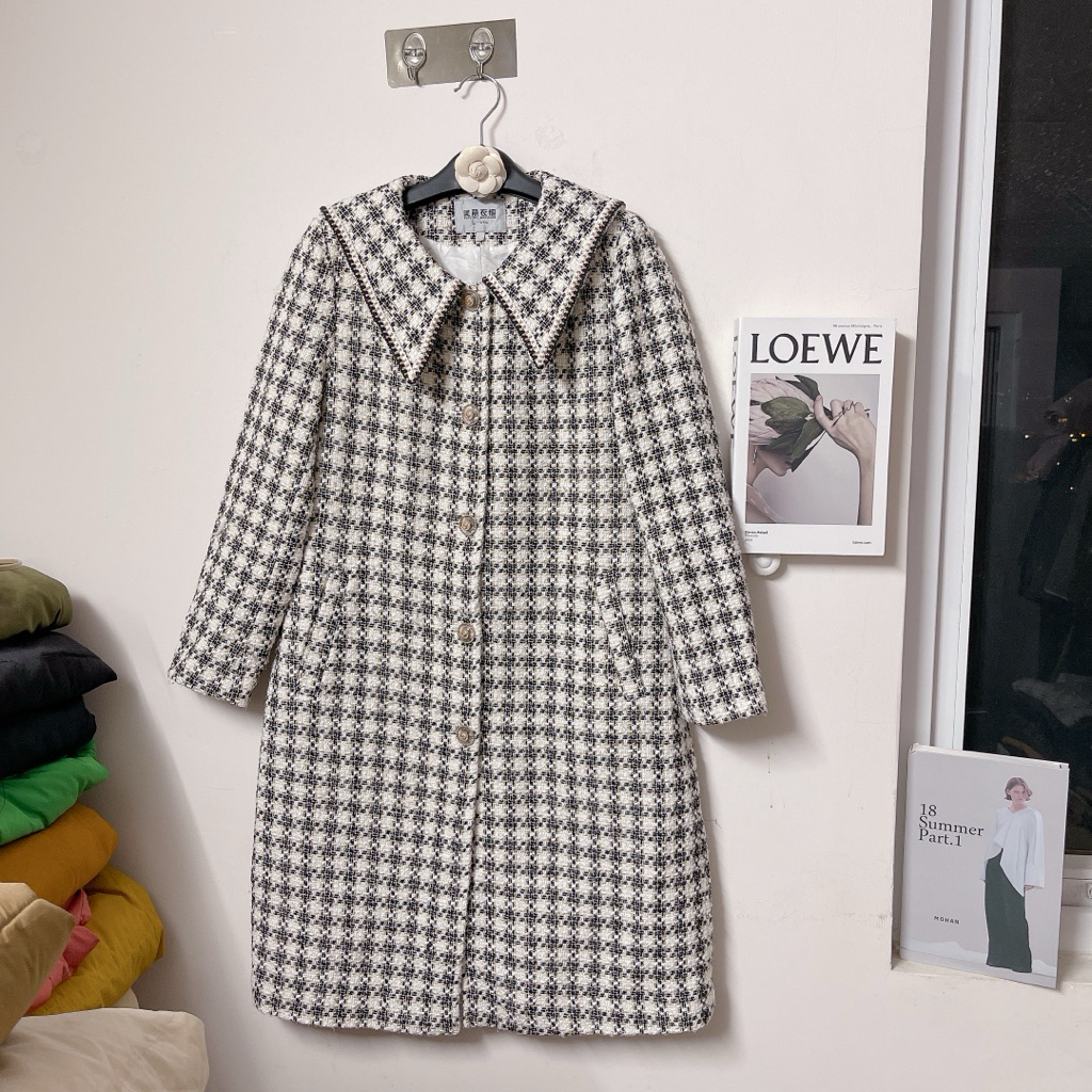 KHOÁC DẠ TWEED DÁNG DÀI 2HAND