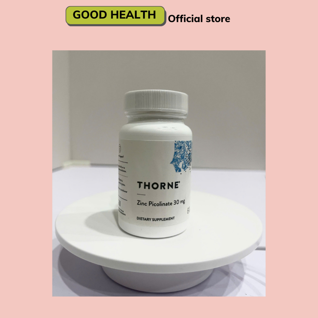 Thorne Zinc Picolinate 30mg - Viên uống tăng cường sức khỏe làn da, thị lực, miễn dịch, cơ bắp