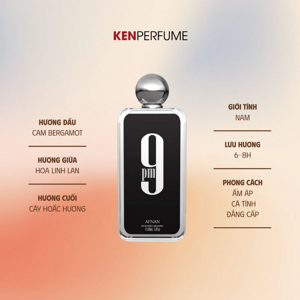 10ML Afnan 9PM | Nước Hoa Nam | Ken Perfume