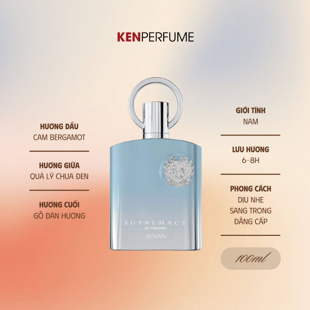 Nước hoa Fullseal 100ML Afnan Supremacy In Heaven | Nước Hoa Nam | Ken Perfume