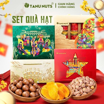 Set quà hạt dinh dưỡng TANU NUTS, set quà tặng các loại sang trọng cao cấp