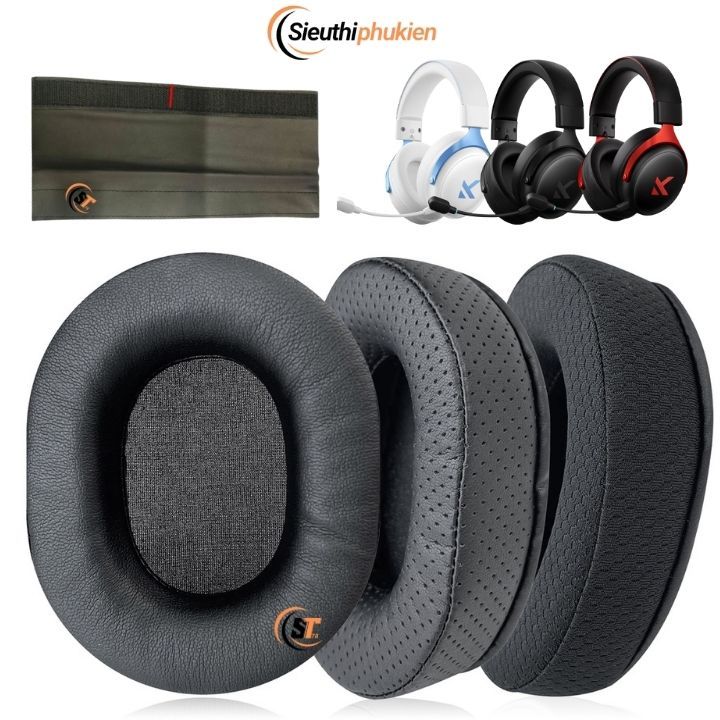 Đệm ốp Tai nghe không dây gaming Mchose V9 / V9 Pro chất liệu Vải Da 085105