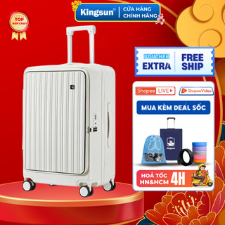 Vali kéo du lịch cao cấp K001/033 size 20/24 Kingsun  bảo hành 5 năm